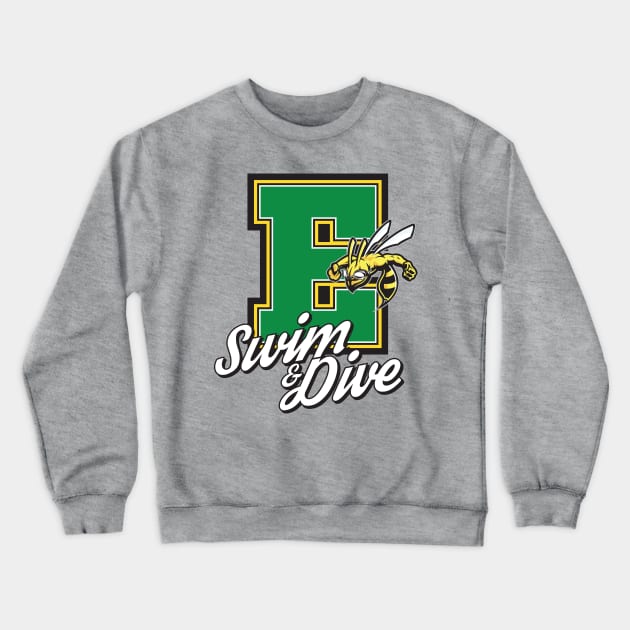 Edina Swim Dive Team Crewneck Sweatshirt by MindsparkCreative